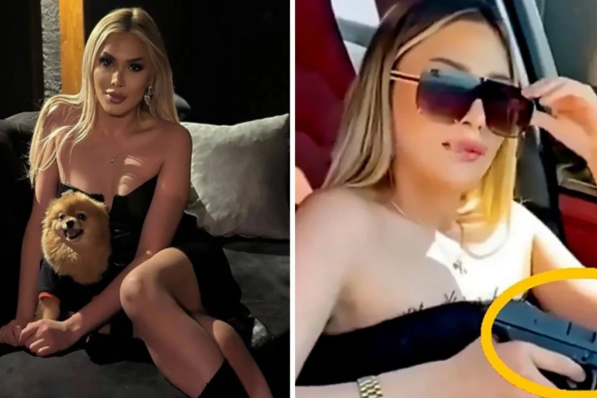 Lüks avtomobildə tapança ilə şəkil paylaşan fenomen saxlanıldı - FOTO