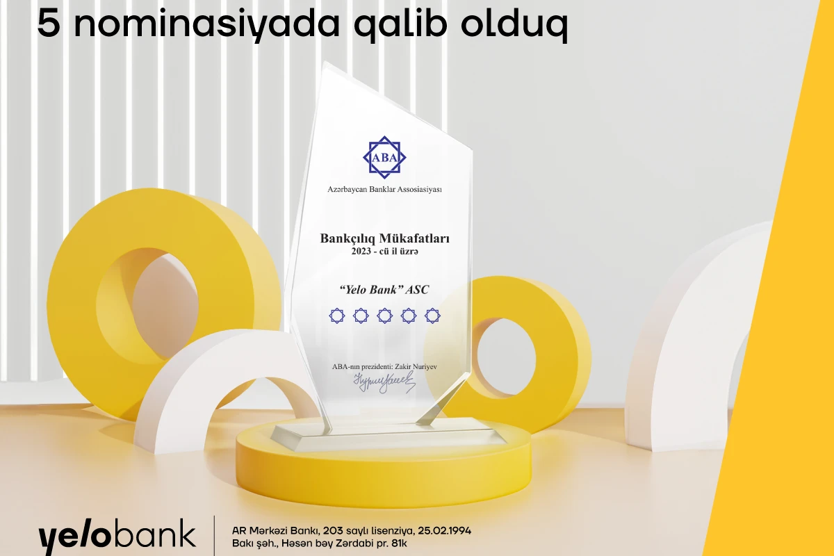 Yelo Bank 5 nominasiyada qalib oldu!  