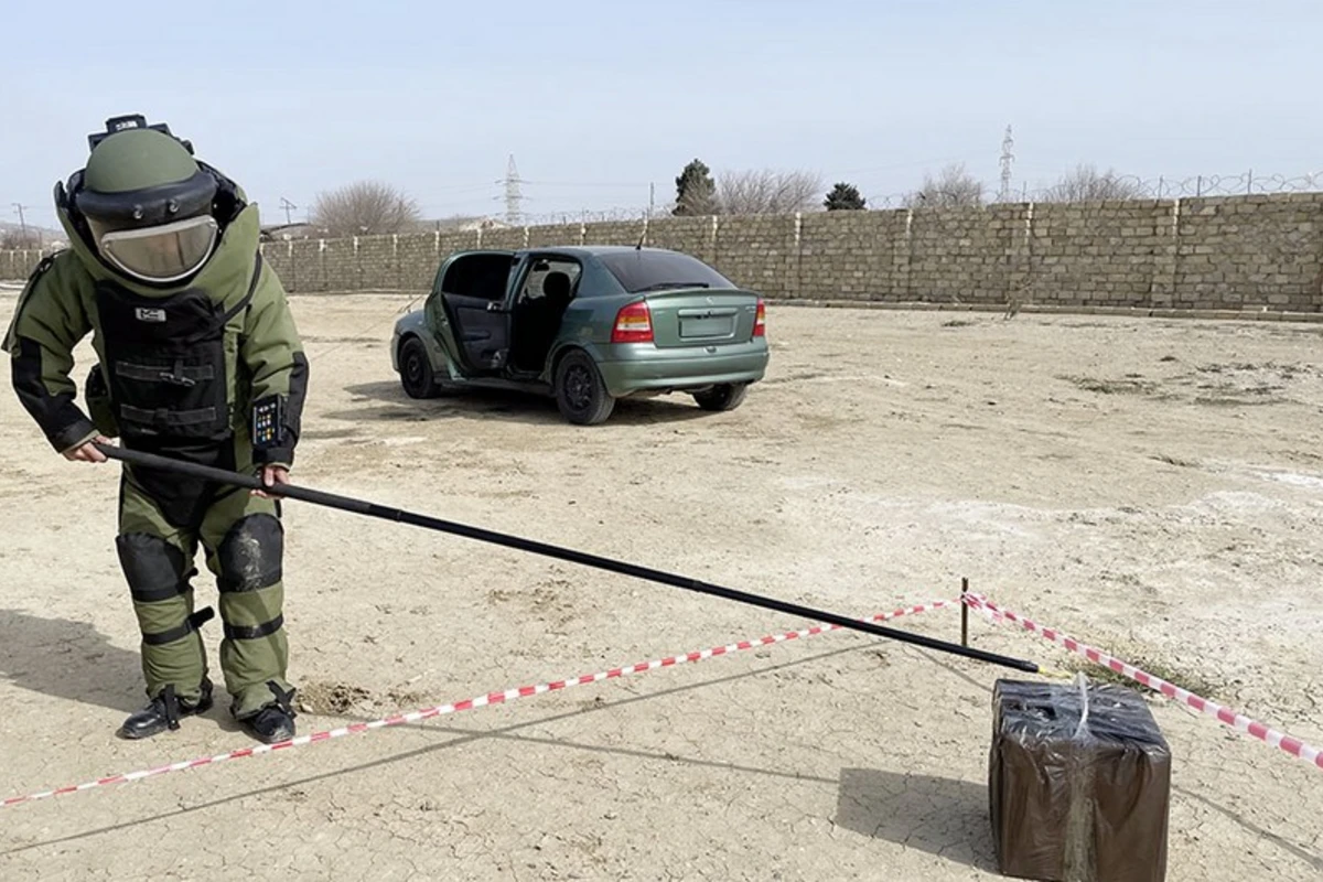 В инженерных подразделениях армии Азербайджана проводятся занятия по боевой подготовке