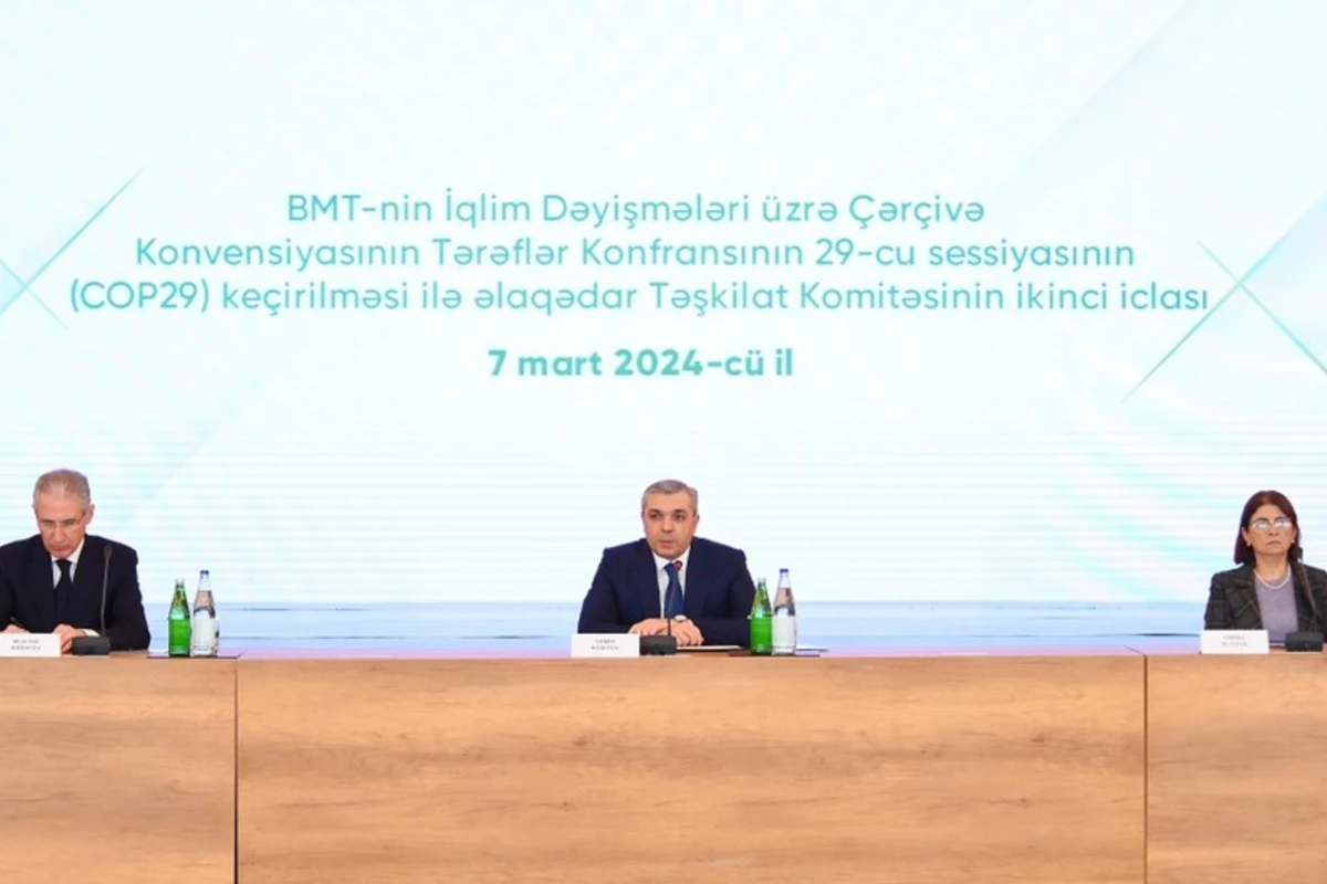 COP29 ilə əlaqədar Təşkilat Komitəsinin ikinci iclası keçirilib