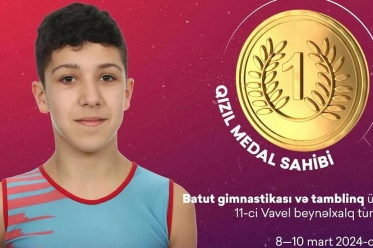Azərbaycan gimnastı Polşada qızıl medal qazanıb