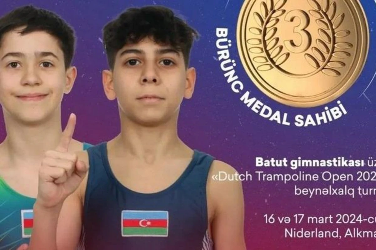 Ölkəmizin iki gimnastı Niderlandda qızıl medal qazanıb - FOTO