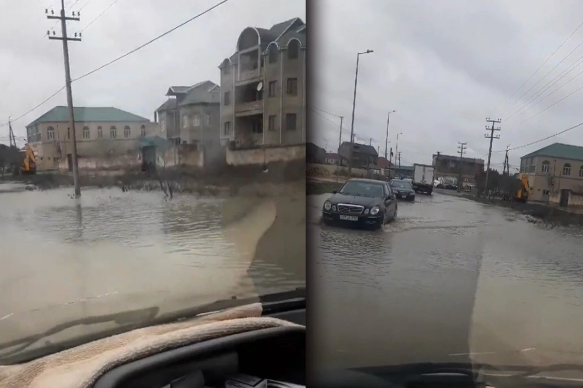 Məmmədli kəndi suyun içində qalıb - VİDEO