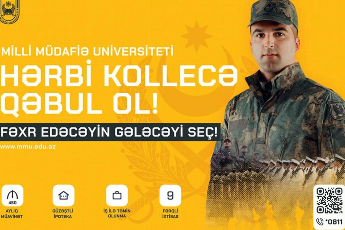 Milli Müdafiə Universitetinin hərbi kolleclərində orta ixtisas təhsili pilləsinə qəbul elan olunub - VİDEO
