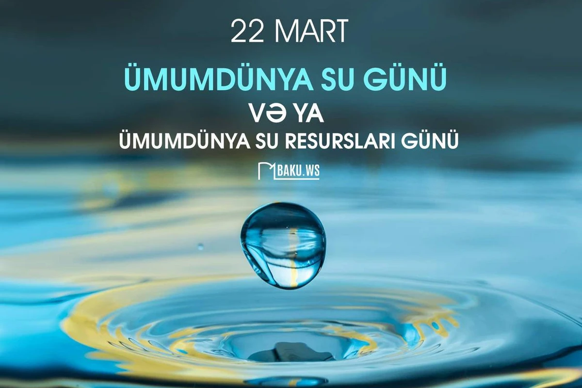 Bu gün Ümumdünya Su Günüdür