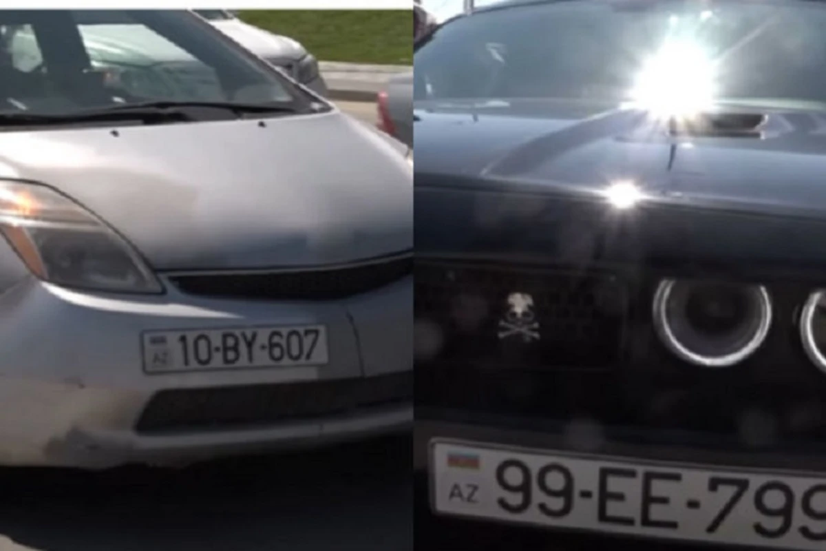 Polisdən reyd: Nömrənin yerini dəyişənlər cərimə edildilər: - VİDEO