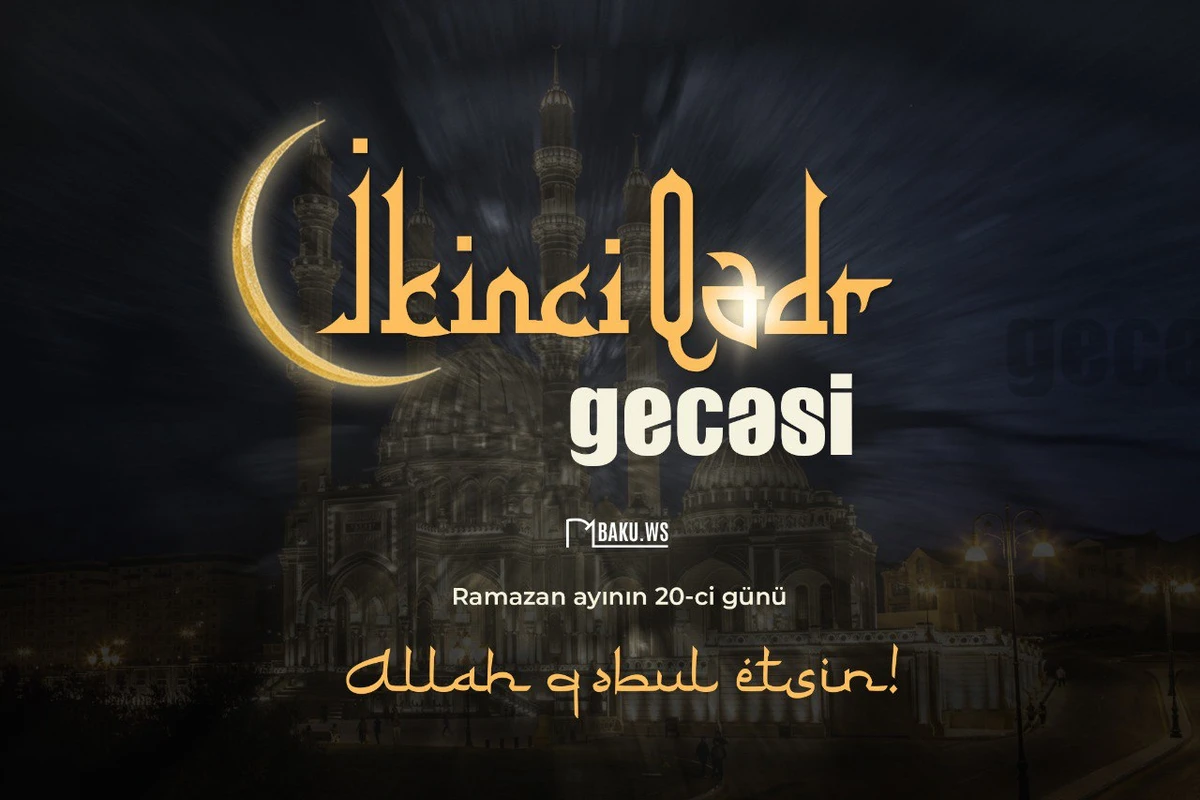 Bu gecə ehtimal edilən ikinci Qədr gecəsidir