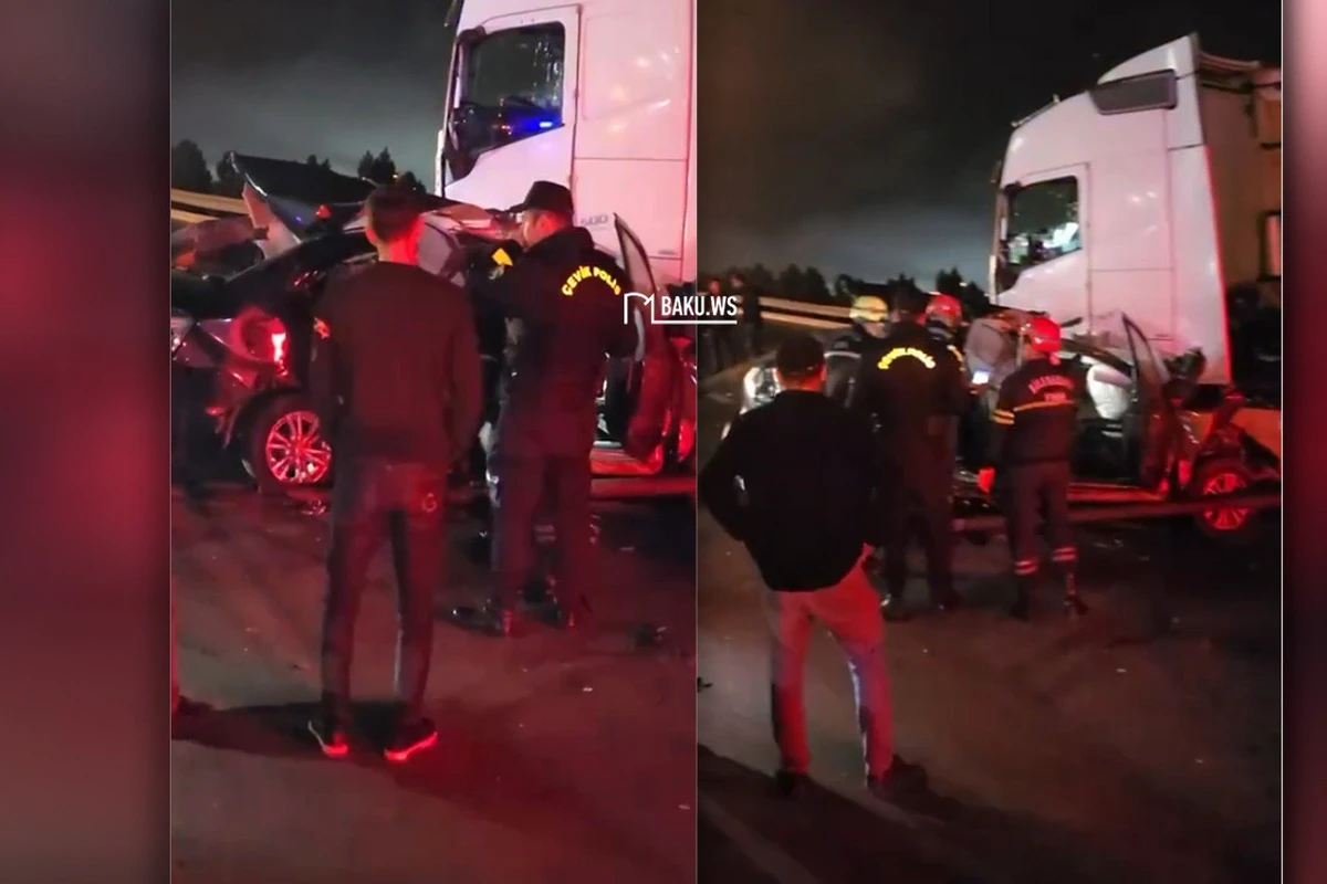 Стали известны имена погибших в тяжелом ДТП в Баку - ОБНОВЛЕНО + ВИДЕО