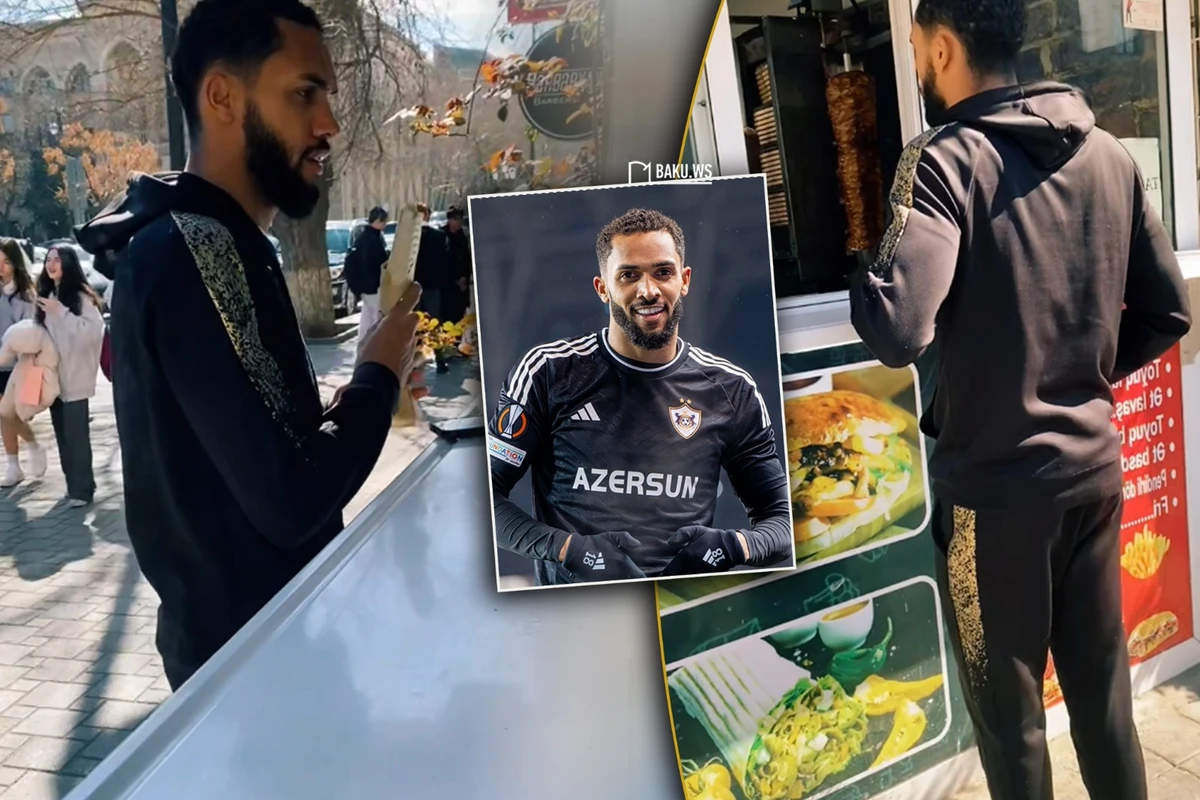 Qarabağın futbolçusunun şəhərdə dönər kefi - VİDEO Qarabağın futbolçusunun şəhərdə dönər kefi - VİDEO
