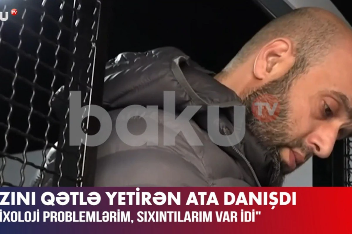 Sumqayıtda qızını qətlə yetirməkdə şübhəli bilinən ata: “Sıxıntılarım var idi” - VİDEO