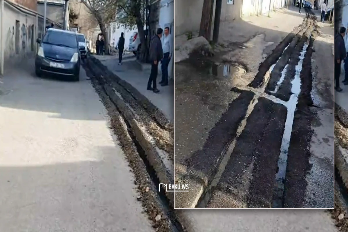Papanin”də yollar niyə bərbad hala salınıb? - VİDEO