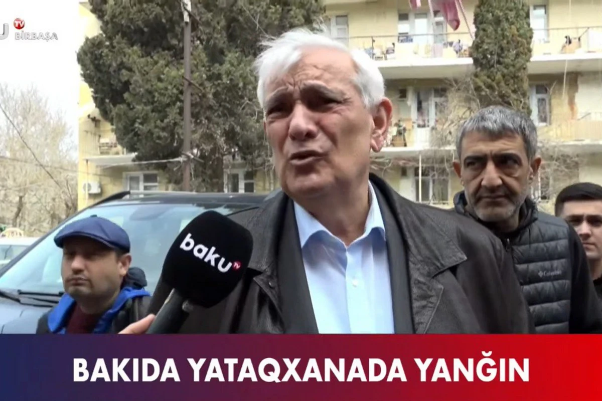 Rektor universitetin yataqxanasında baş verən yanğından danışdı - VİDEO
