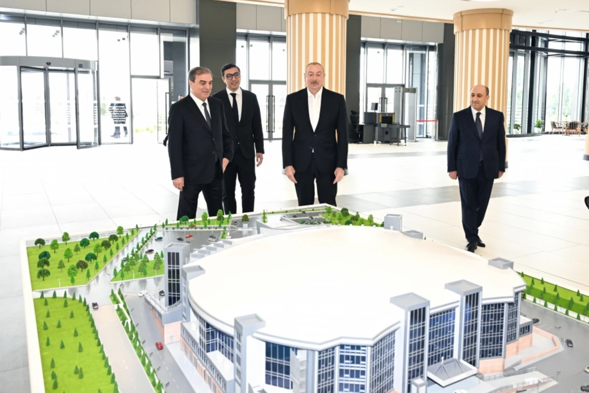 İlham Əliyev Gəncə İdman Sarayının açılışında iştirak edib - YENİLƏNİB + FOTO