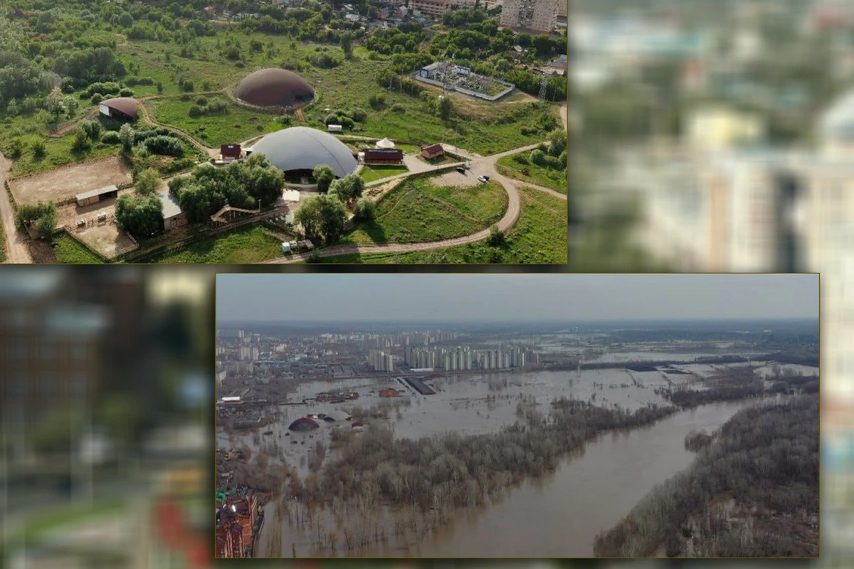 Наводнение видно из космоса: как выглядит затопленное Оренбуржье со спутника - ВИДЕО