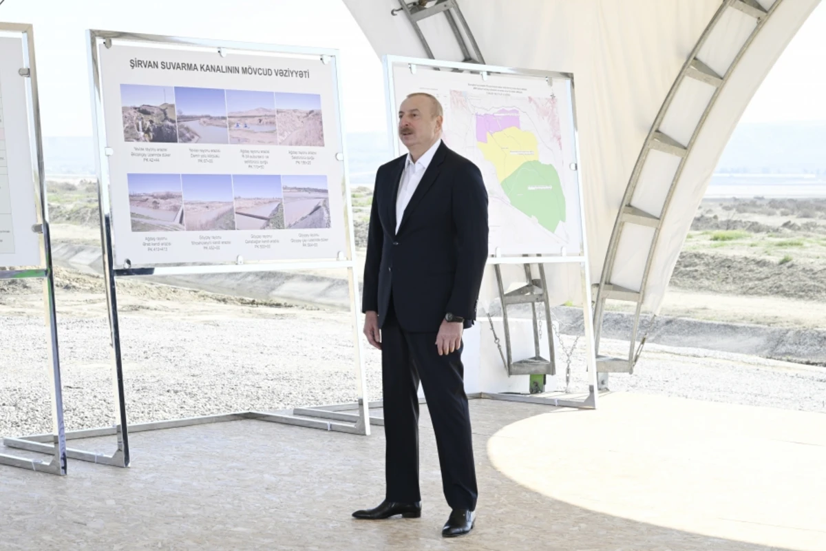 İlham Əliyev: Xəzər dənizinin suyunun duzsuzlaşdırılması layihəsi üzərində iş aparılır