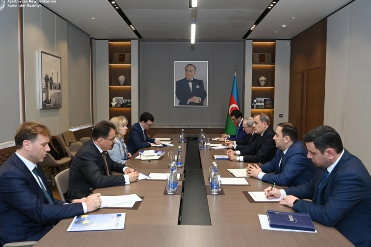 Ceyhun Bayramov Aİ-nin xüsusi nümayəndəsini qəbul edib - FOTO