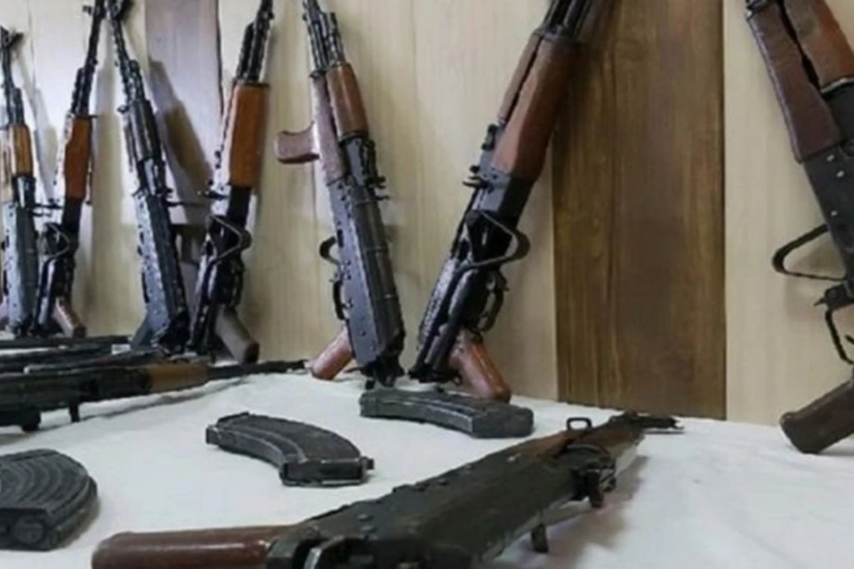 Xankəndidə avtomat, qumbara və qumbaraatan tapılıb