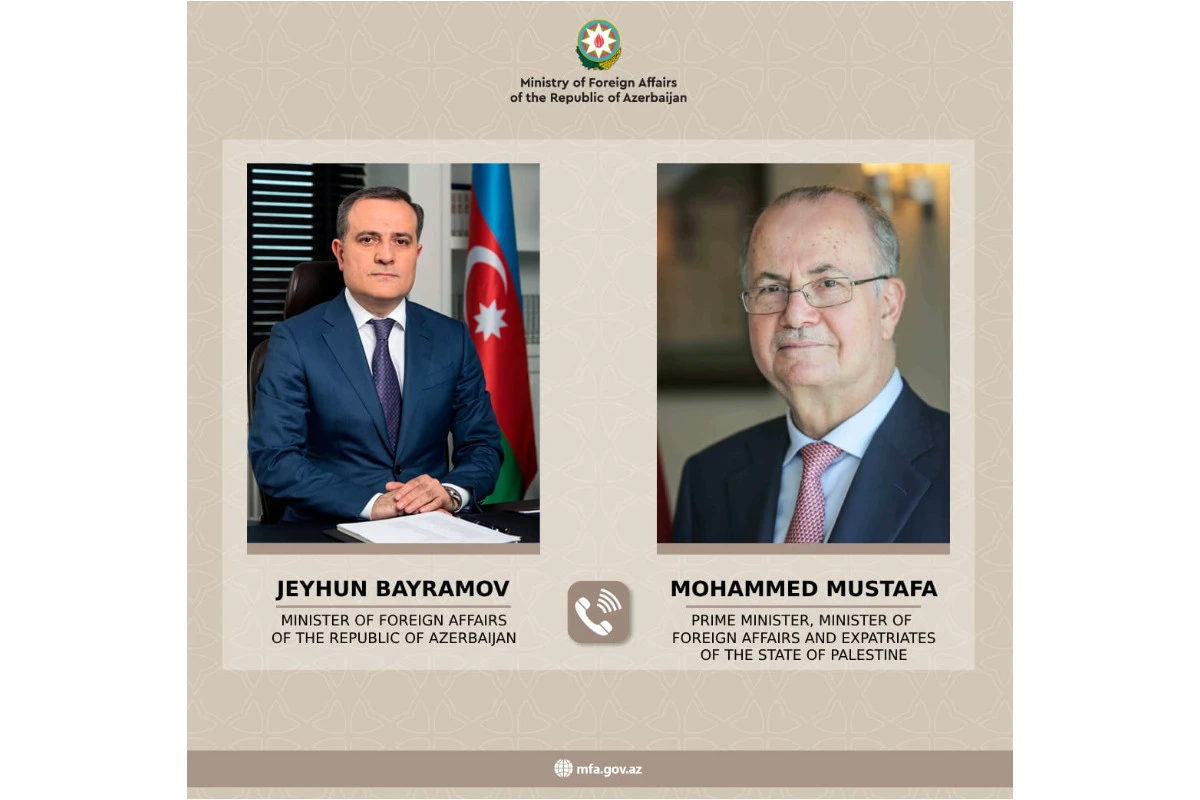 Ceyhun Bayramov Fələstin Baş naziri ilə telefon danışığı aparıb
