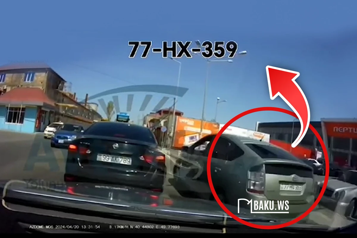 Bakıda “Prius” sürücüsü qadını vurub qaçdı - ANBAAN VİDEO