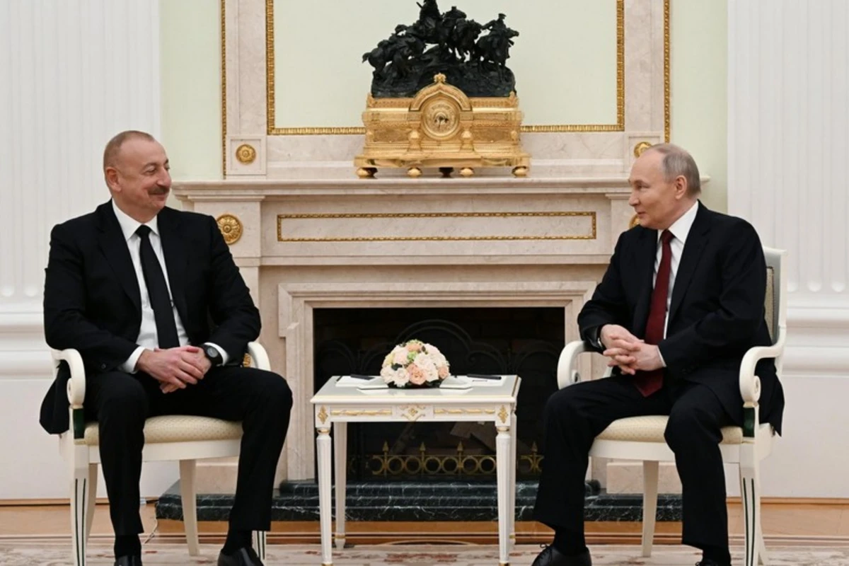 Состоялся совместный обед президентов Азербайджана и России