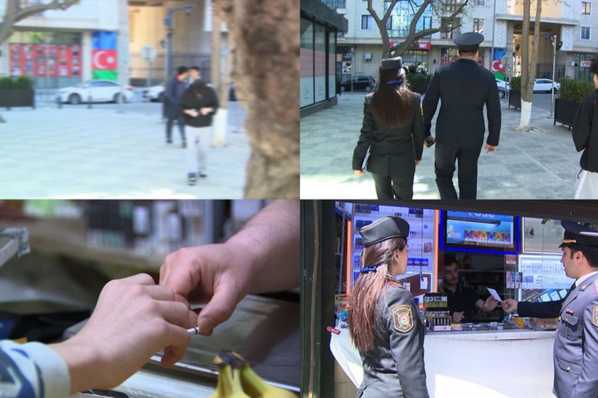 Bakıda məktəblilərə tütün məmulatları satanlar cərimələndi - FOTO/VİDEO