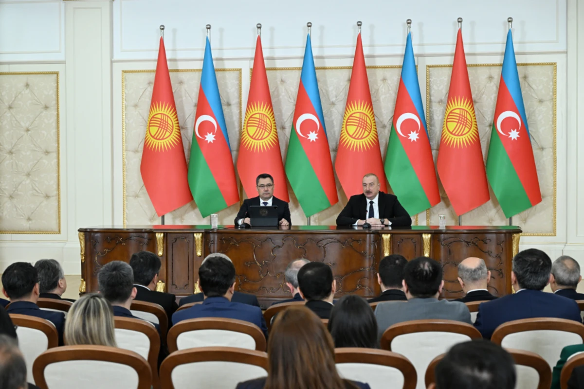 Azərbaycan və Qırğızıstan prezidentləri mətbuata bəyanatlarla çıxış ediblər - YENİLƏNİB - FOTO