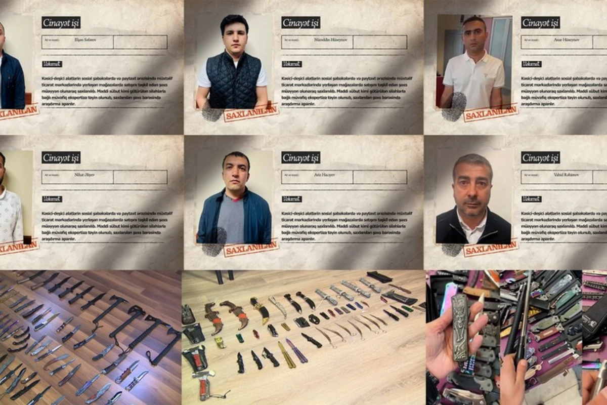 Bakıda ƏMƏLİYYAT: Sosial şəbəkələrdə bıçaq satanlar tutuldu - VİDEO
