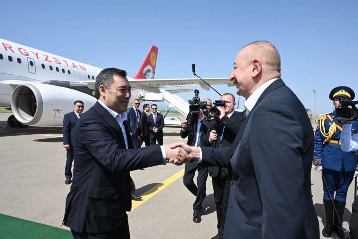 Qırğızıstan Prezidenti Sadır Japarov Füzuli rayonuna gedib - FOTO