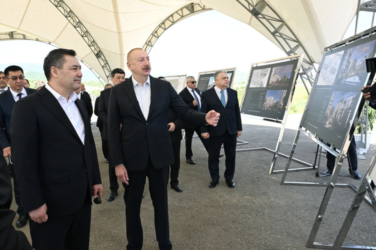 Президенты Азербайджана и Кыргызстана ознакомились с генеральным планом города Физули - ОБНОВЛЕНО + ФОТО