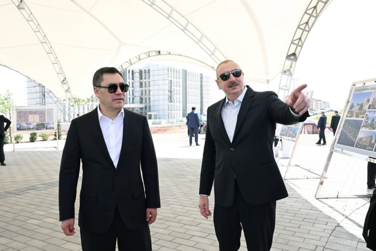 Azərbaycan və Qırğızıstan prezidentləri Ağdam şəhərində olublar - YENİLƏNİB - FOTO