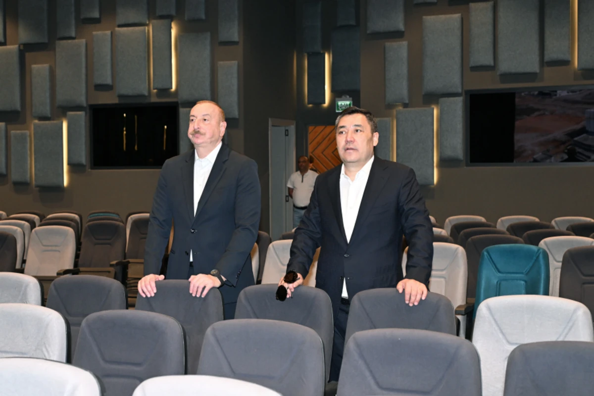 Azərbaycan və Qırğızıstan prezidentləri Ağdam Konfrans Mərkəzi ilə tanış olublar - YENİLƏNİB - FOTO