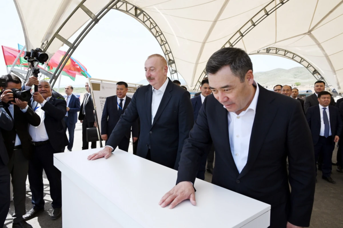 Azərbaycan və Qırğızıstan prezidentləri Ağdamda məktəbin təməlqoyma mərasimində iştirak ediblər - YENİLƏNİB - FOTO