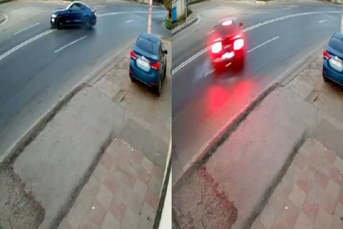 Bakıda “Ford Mustang”la avtoxuliqanlıq edən sürücü saxlanıldı - VİDEO