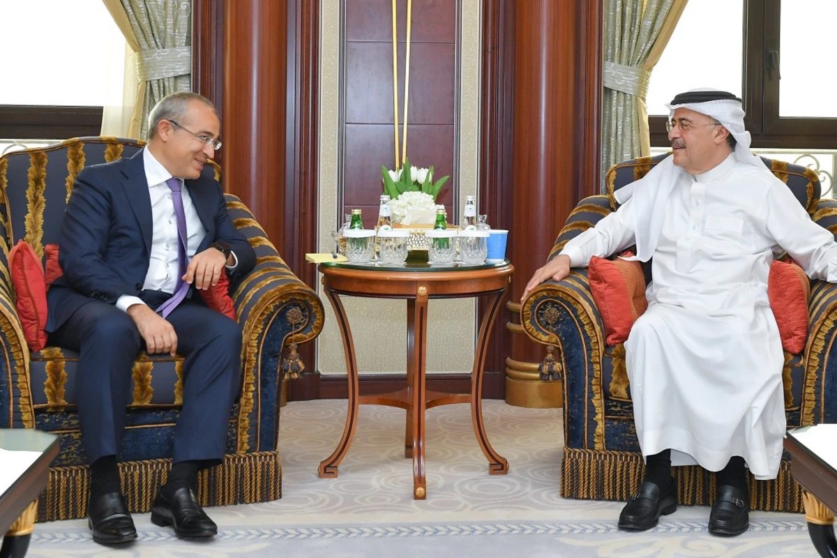 Mikayıl Cabbarov “Saudi Aramco”nun prezidenti ilə görüşüb - FOTO