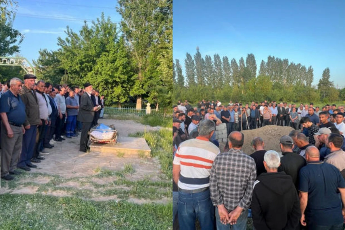 Sədərəkdə sursat partlayışı nəticəsində həlak olan mülki şəxslər dəfn edilib - FOTO