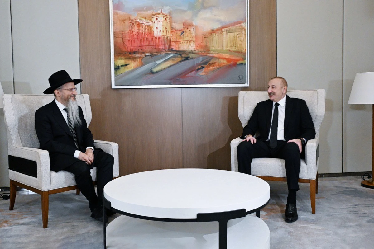 İlham Əliyev Rusiyanın Baş ravvinini qəbul edib - YENİLƏNİB