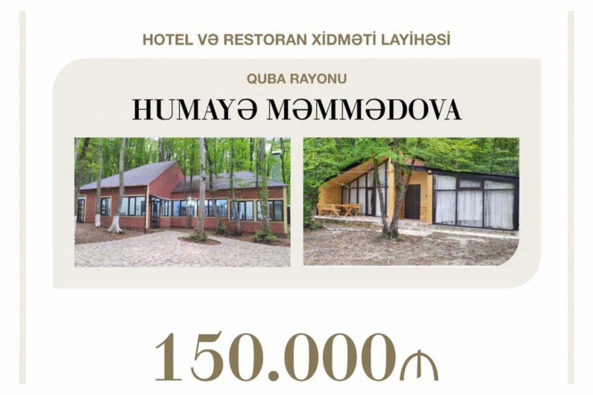 Qubada hotel və restoran layihəsinə 150 min manat güzəştli kredit verilib - FOTO