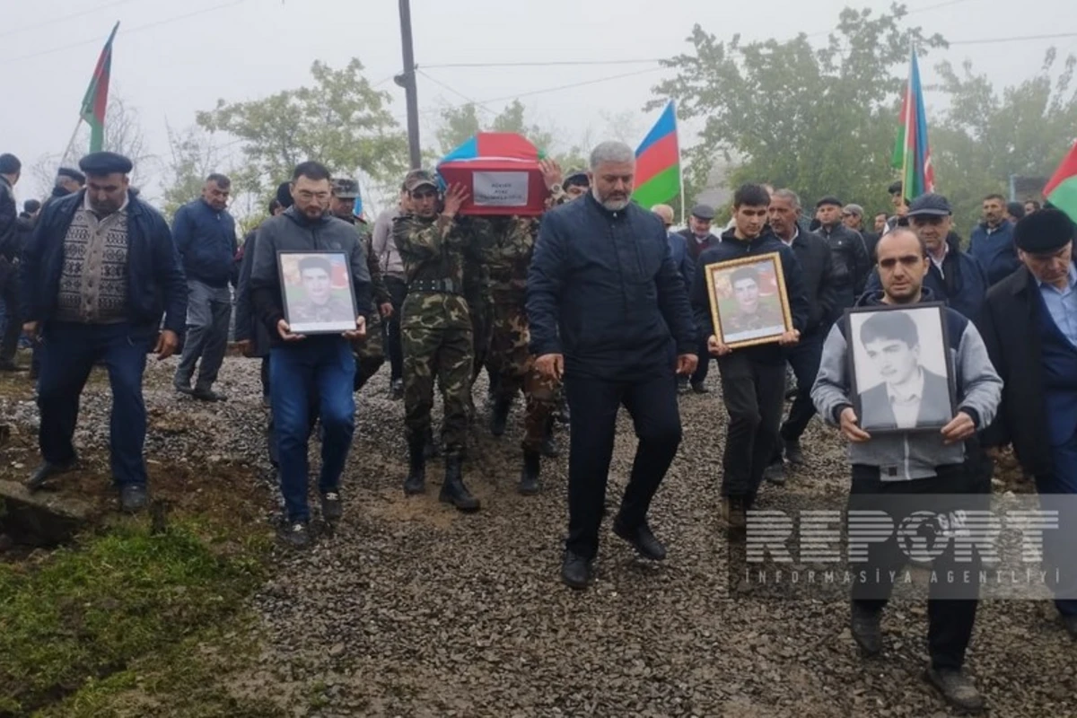 İsmayıllıda Birinci Qarabağ müharibəsinin şəhidi ilə vida mərasimi keçirilir - FOTO