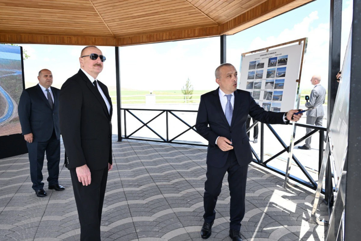İlham Əliyev Köndələnçay su anbarları kompleksinin açılışında iştirak edib - YENİLƏNİB + FOTO