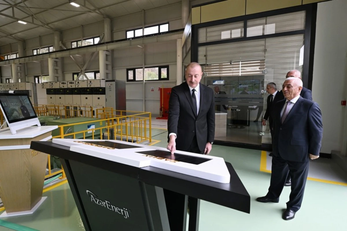Prezident İlham Əliyev Laçında kiçik su elektrik stansiyalarının açılışlarında iştirak edib - FOTO