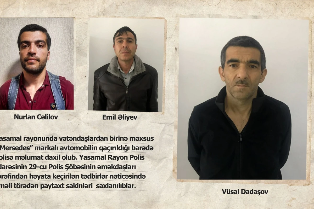 Yasamalda oğurlanan maşını satmaq istəyənlər saxlanılıb