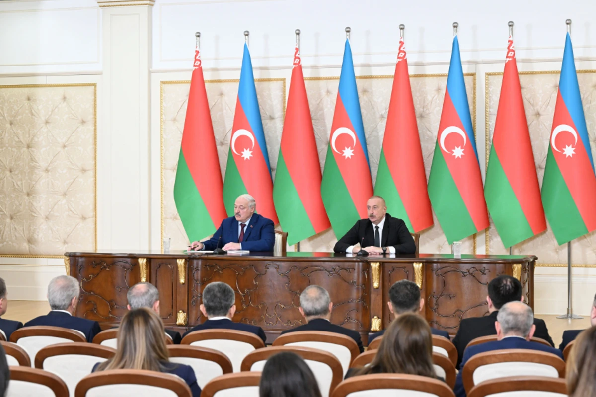 Президенты Азербайджана и Беларуси выступили с заявлениями для прессы - ОБНОВЛЕНО +ФОТО