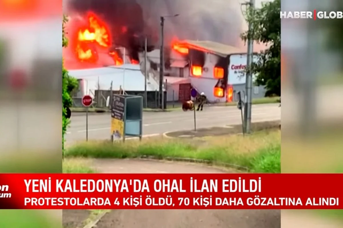 Haber Global: Makron 17 min kilometr məsafədən Yeni Kaledoniyanı qarışdırdı - VİDEO