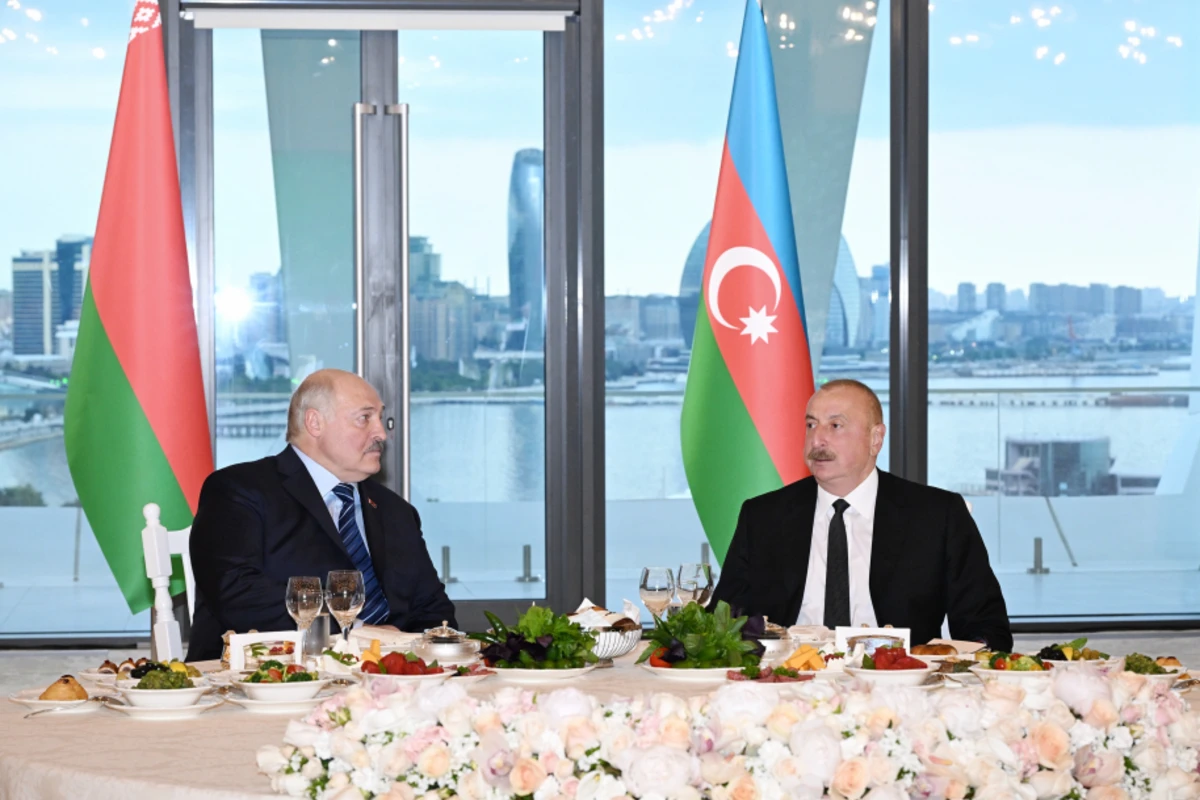 İlham Əliyevin adından Aleksandr Lukaşenkonun şərəfinə dövlət ziyafəti verilib - YENİLƏNİB + FOTO