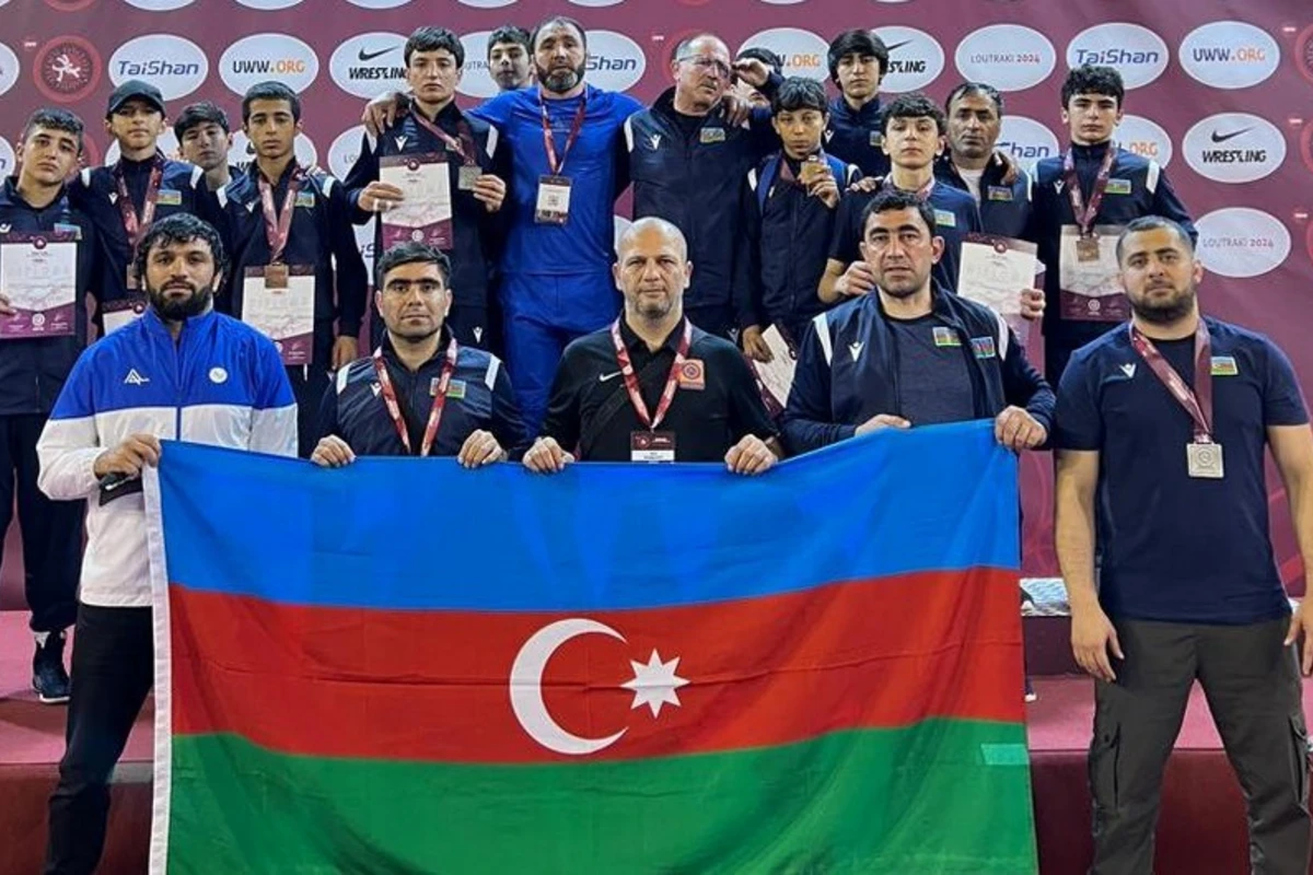 Sərbəst güləş üzrə Azərbaycanın U-15 millisi Avropa çempionatının qalibi olub
