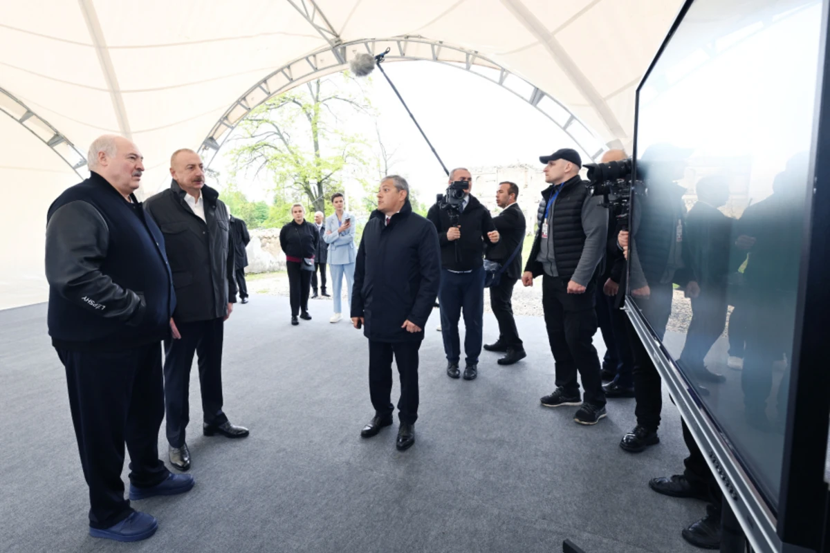 Ильхама Алиева и Александра Лукашенко проинформировали о генплане города Шуша - ФОТО