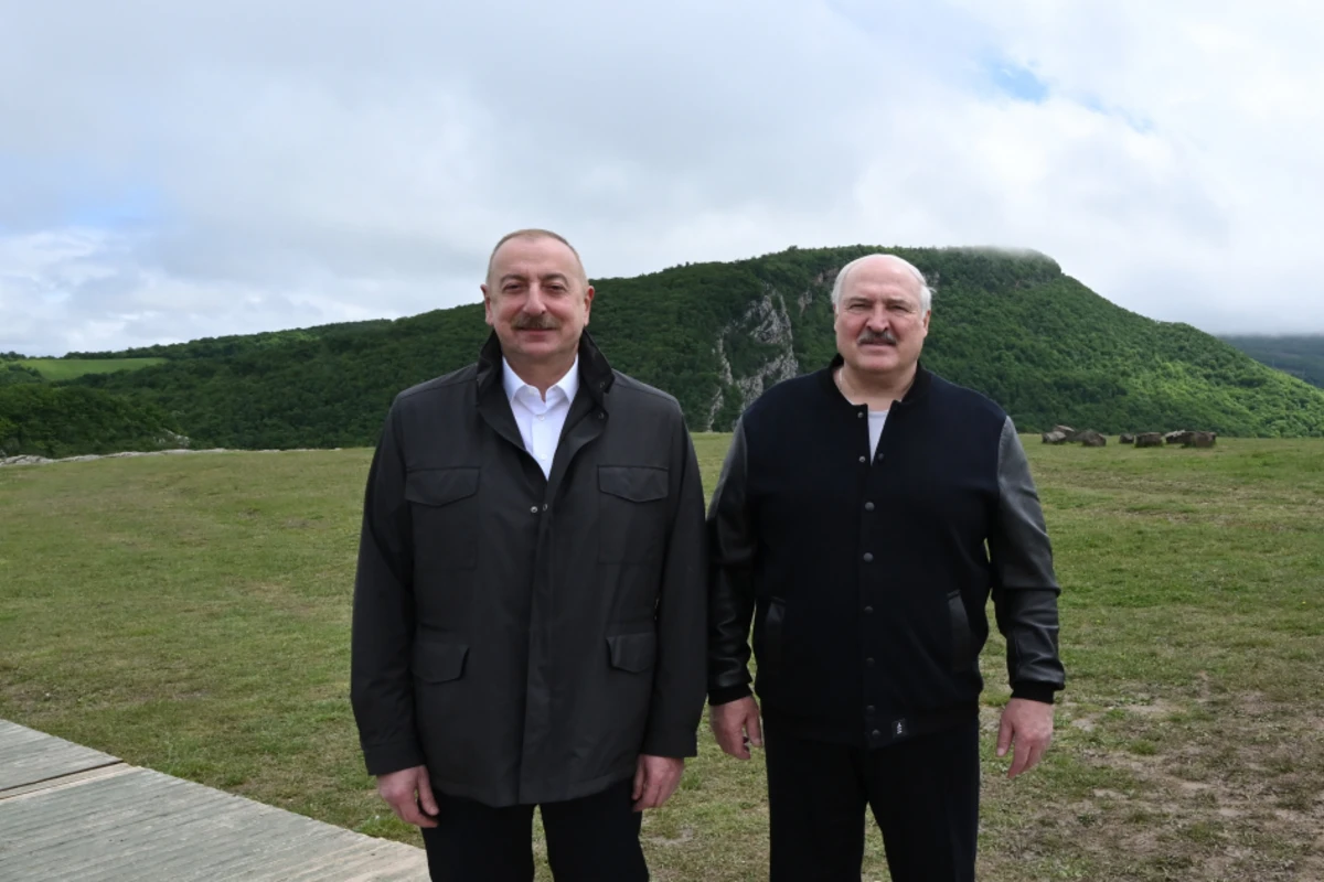Ильхам Алиев и Александр Лукашенко посетили Джыдыр дюзю - ФОТО