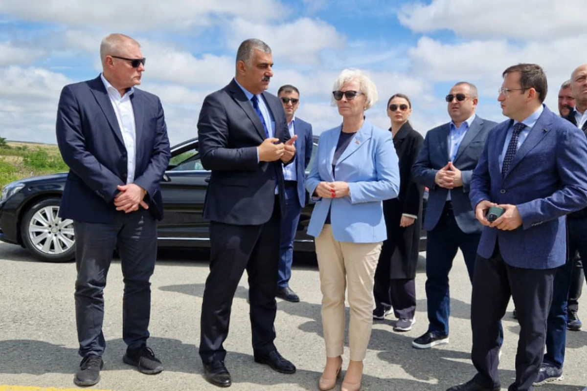 Latviya Parlamentinin sədri Füzuliyə gedib - FOTO