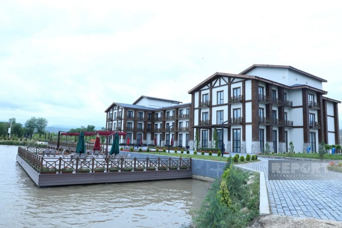 Bir qrup media nümayəndəsi Zəngilanda yeni açılan “Ağalı” hoteldə olublar - FOTO