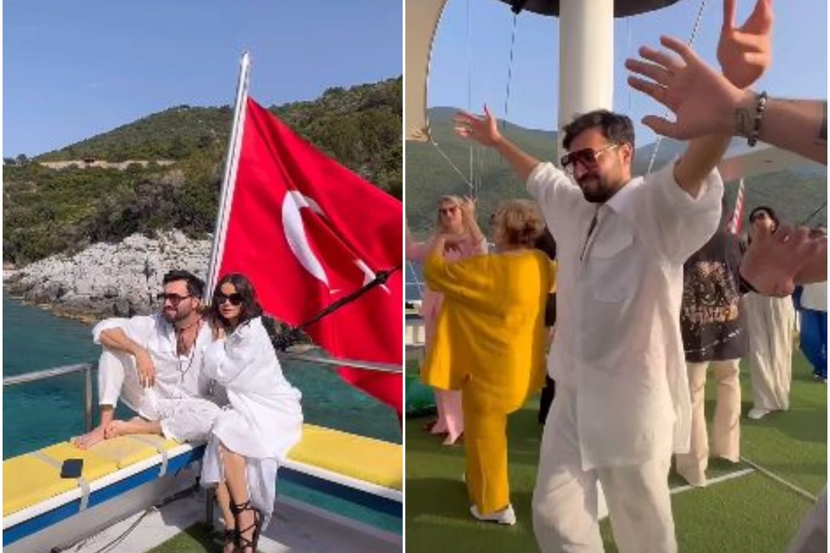 Yeni evlənən Çingiz Mustafayev yaxtada məclis keçirdi - VİDEO Yeni evlənən Çingiz Mustafayev yaxtada məclis keçirdi - VİDEO
